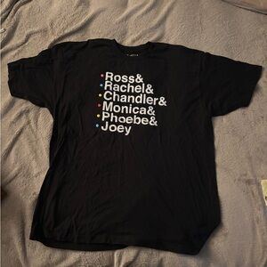 Women’s 2XL Black Short Sleeve Shirt Friends Television TV Show